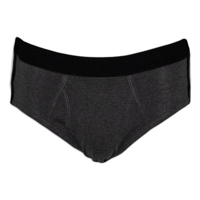 Traditional Brief Charcoal Front