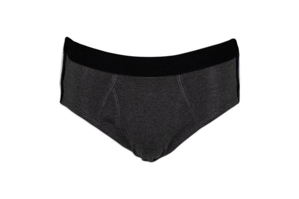 Traditional Brief Charcoal Front